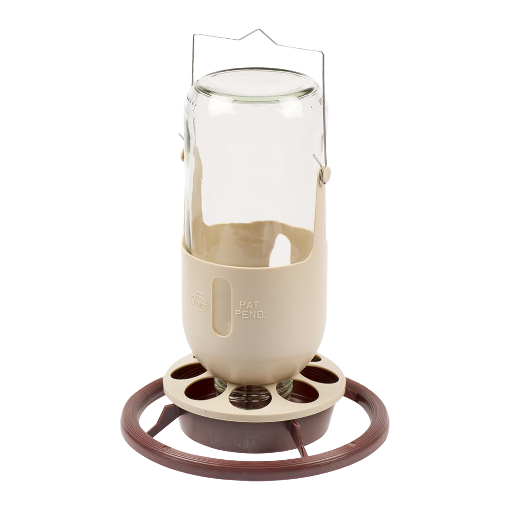 Mine Lamp Feeder with Glass Jar