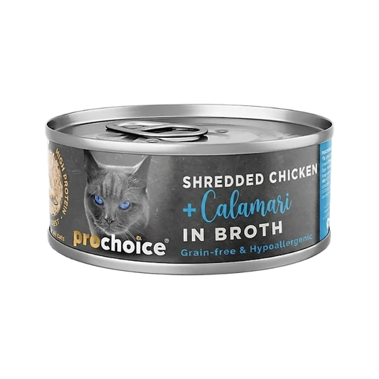 Prochoice Shredded Grain-Free Wet Cat Food with Chicken & Mussels