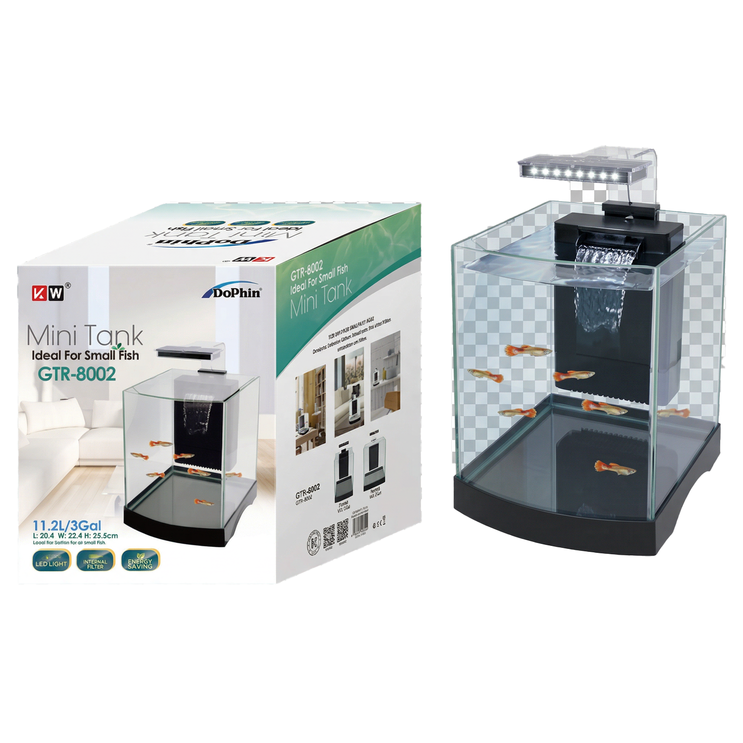 Aquarium Tank Kit ( Round Corner ) GTR-8002
