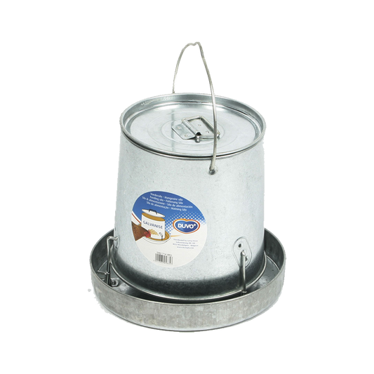 Galvanised Feeder with Lid