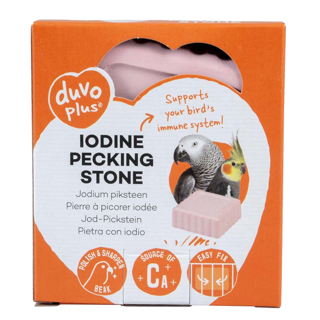 Iodine pecking stone