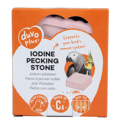 Iodine pecking stone