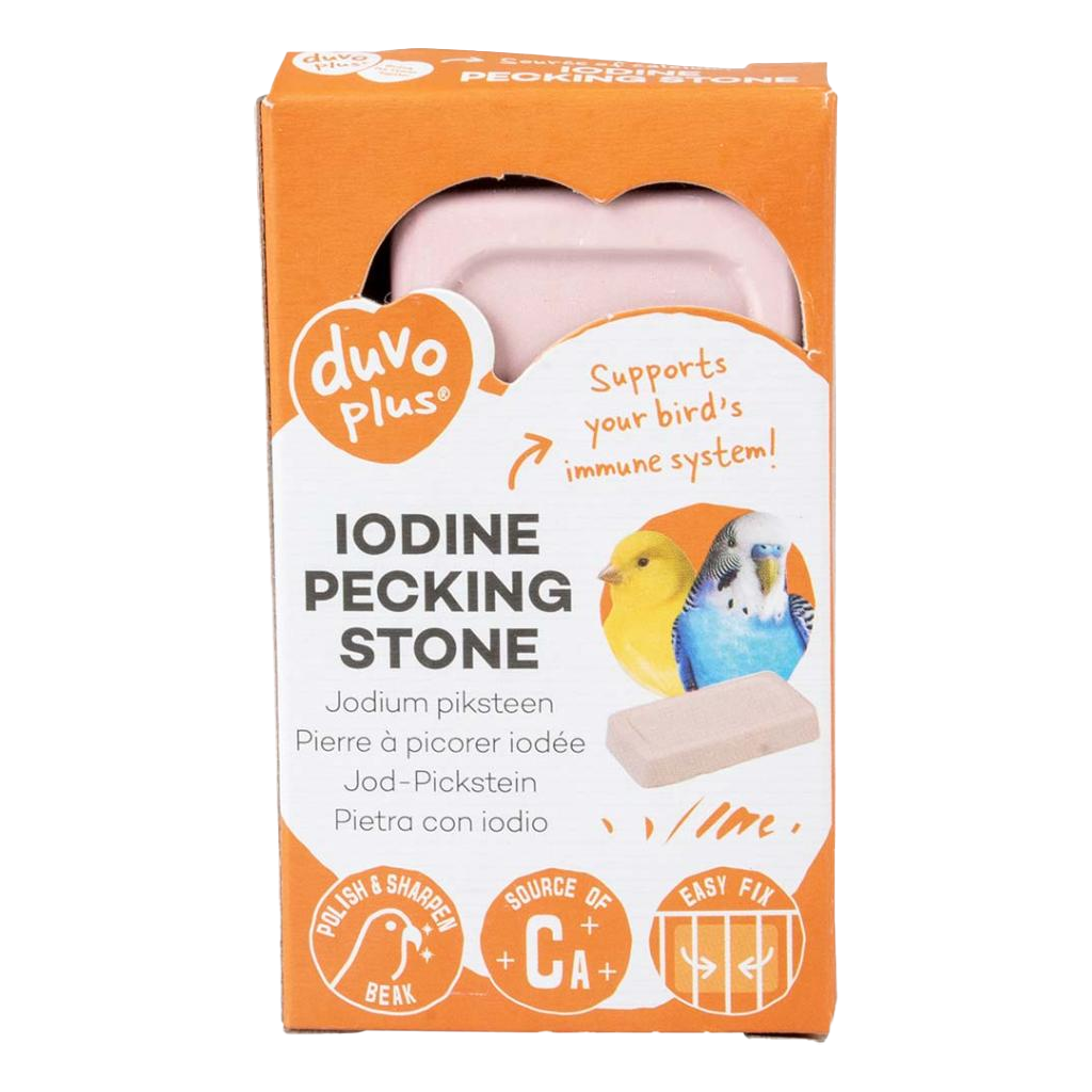Iodine pecking stone