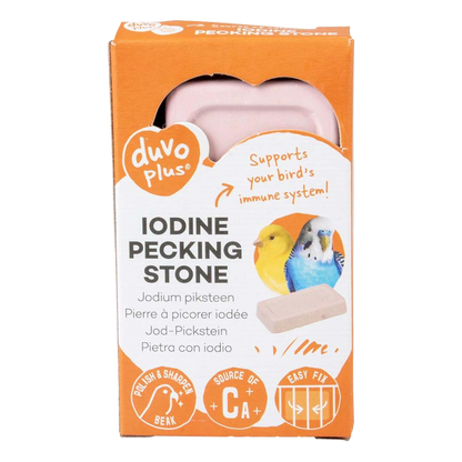 Iodine pecking stone