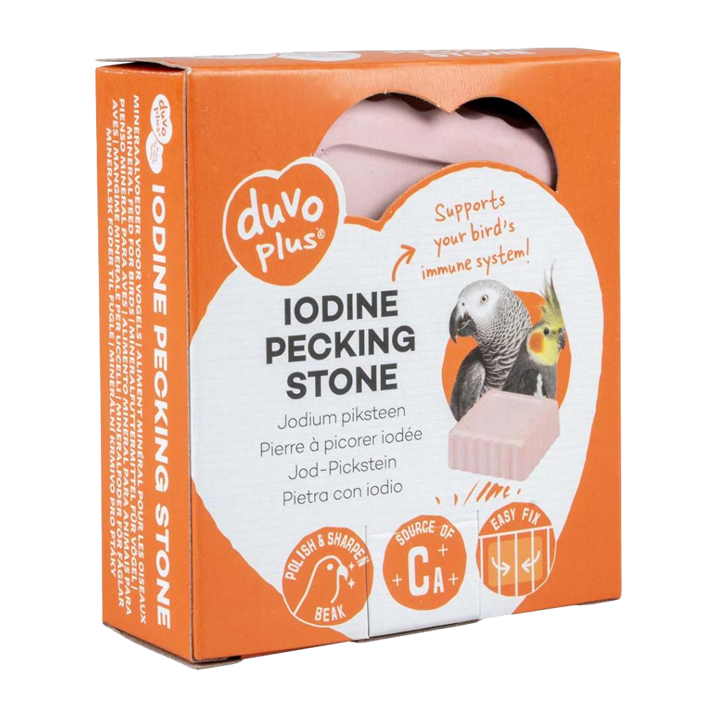 Iodine pecking stone