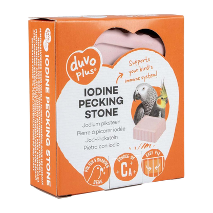 Iodine pecking stone