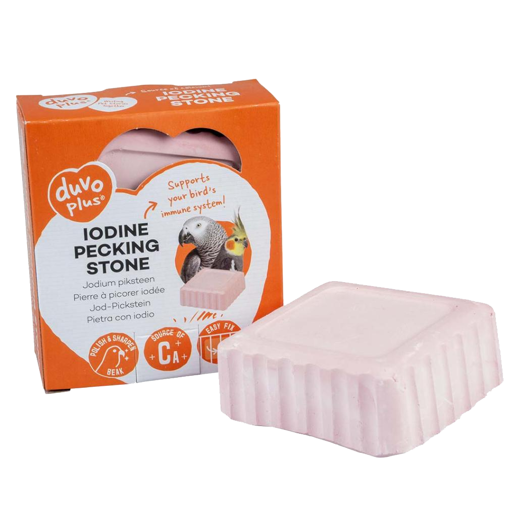 Iodine pecking stone