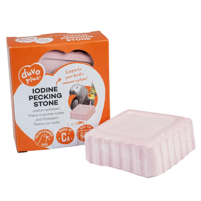 Iodine pecking stone