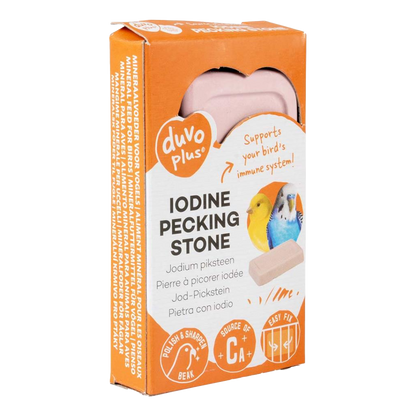 Iodine pecking stone