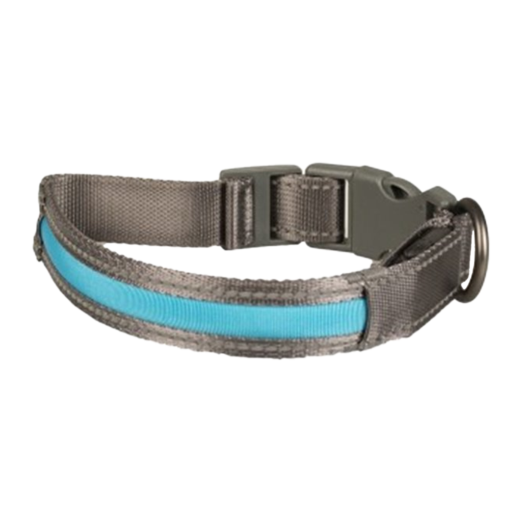 Metal halsband flashlight usb nylon