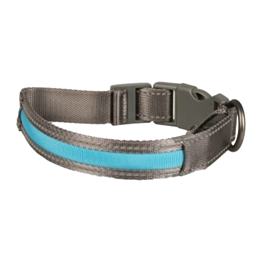 Metal halsband flashlight usb nylon