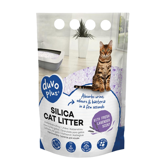 Premium Silica cat litter lavender
