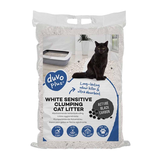 Premium clumping cat litter White sensitive black carbon