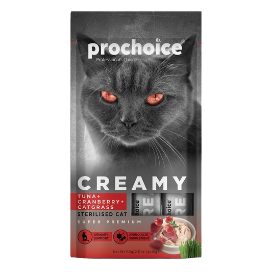 Prochoice Creamy Urinary Tuna Cranberry Cat Grass