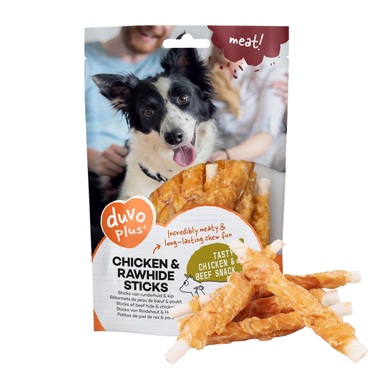 meat! chicken & rawhide sticks