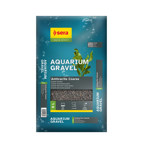 sera Aquarium Gravel Anthracite Coarse