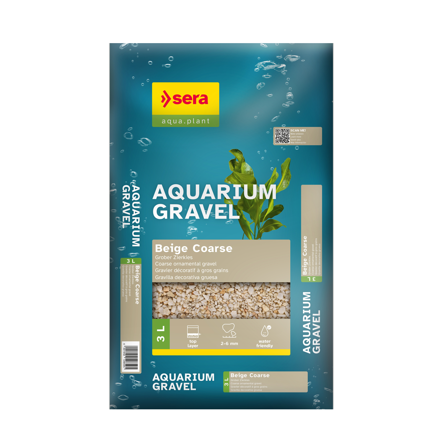 sera Aquarium Gravel Beige Coarse