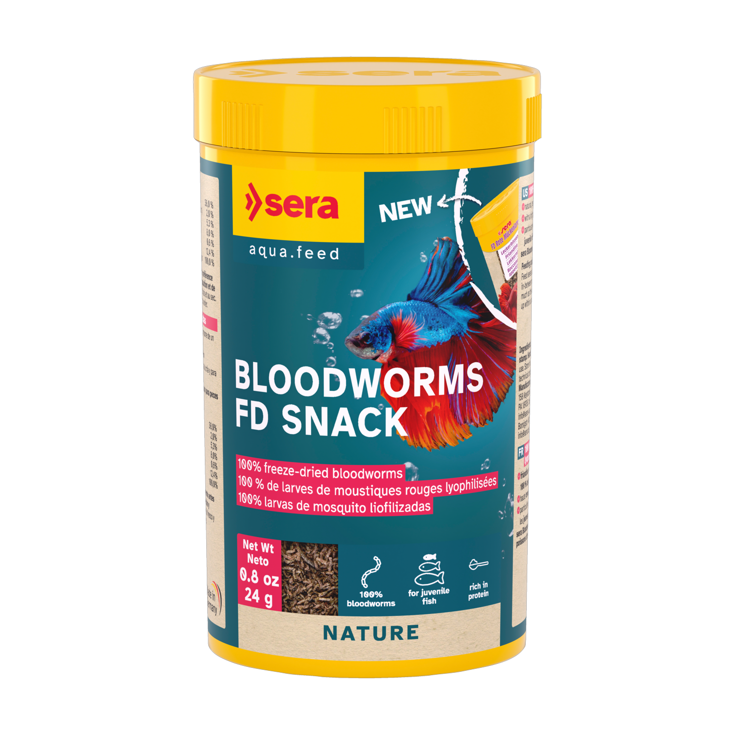 sera Bloodworms FD Snack