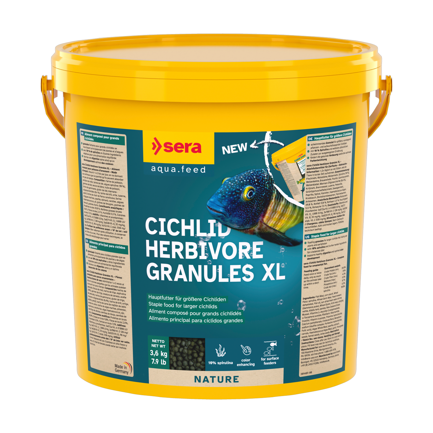 sera Cichlid Herbivore Granules XL