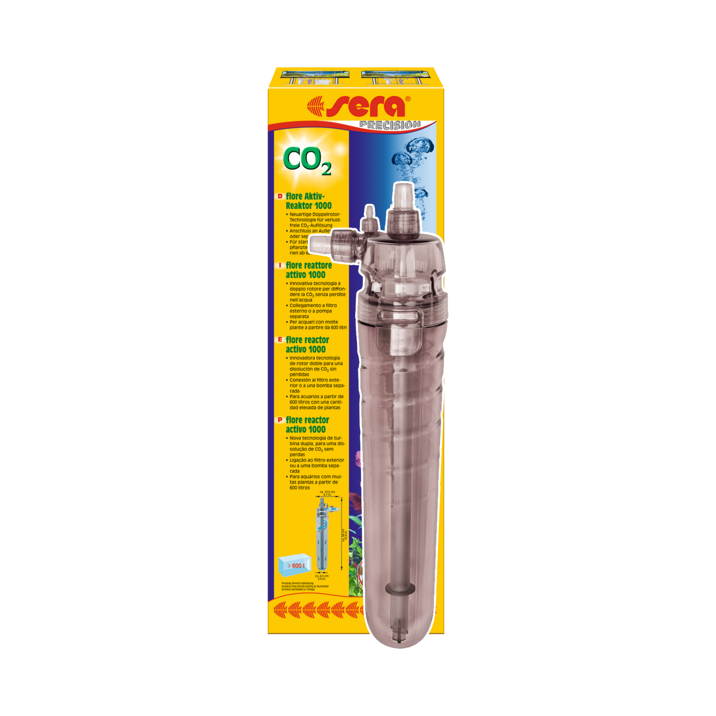 sera flore CO2 active reactor