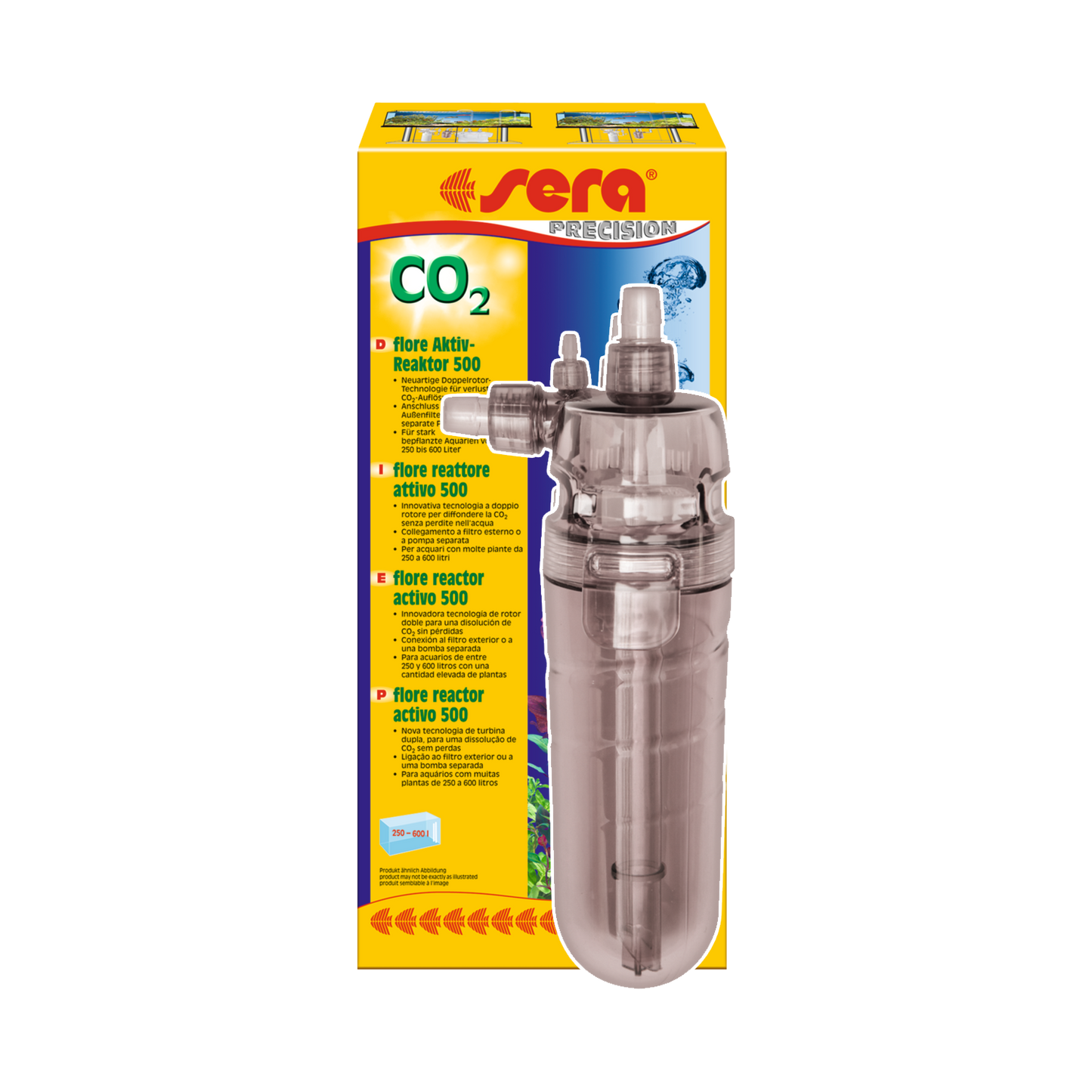 sera flore CO2 active reactor