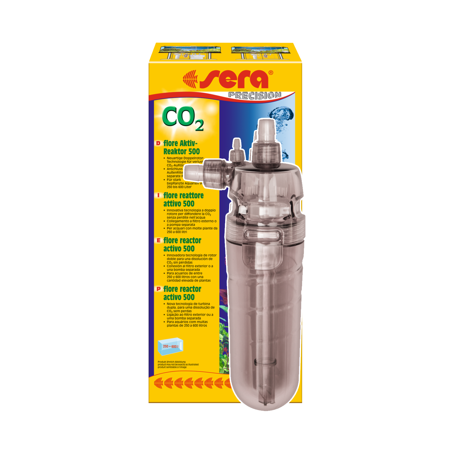 sera flore CO2 active reactor